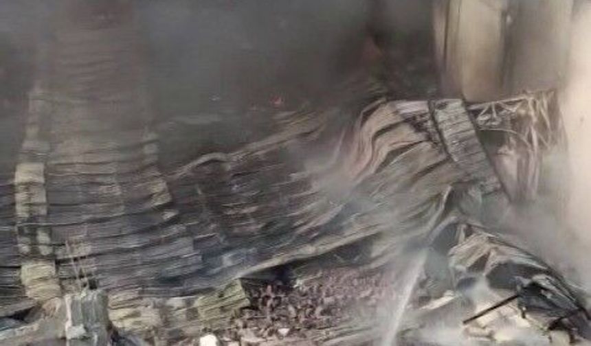 Adana'da narenciye paketleme tesisinde yangın
