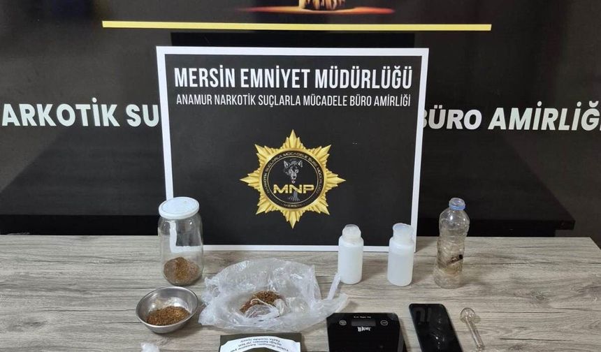 Anamur'da uyuşturucu operasyonu: 1 şüpheli tutuklandı