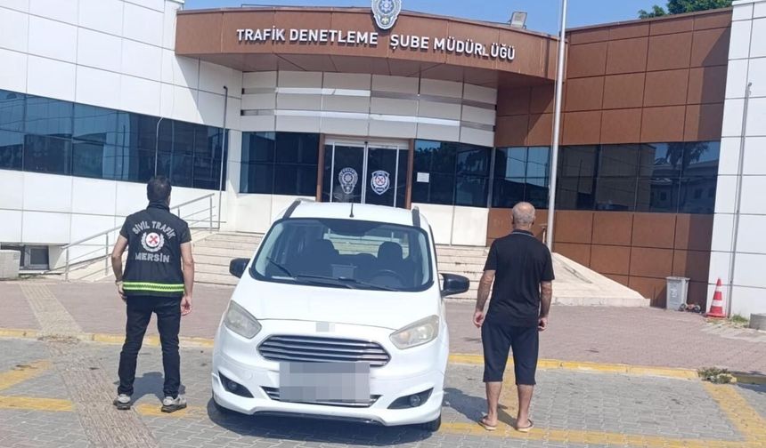 Mersin'de ters yönde ilerleyen sürücüye 21 bin lira ceza
