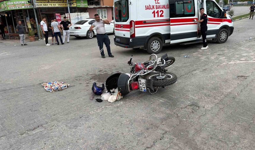 Osmaniye'de otomobil ile motosiklet çarpıştı: 1 yaralı