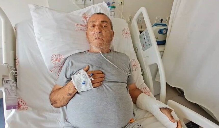 Tur otobüsünün sıkıştırdığını iddia ettiği motosiklet sürücüsü ağır yaralandı