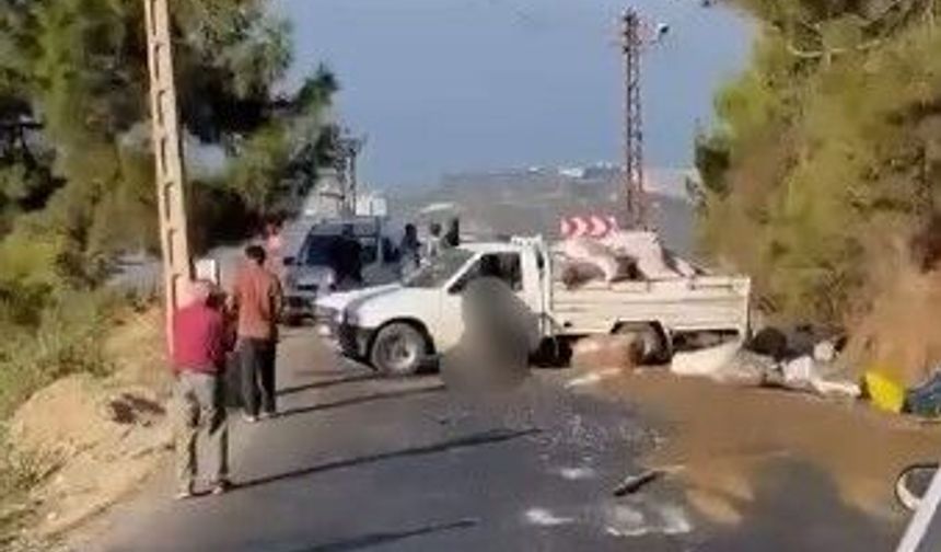 Alanya'da lastiği patlayan kamyonet kaza yaptı: Sürücü hayatını kaybetti