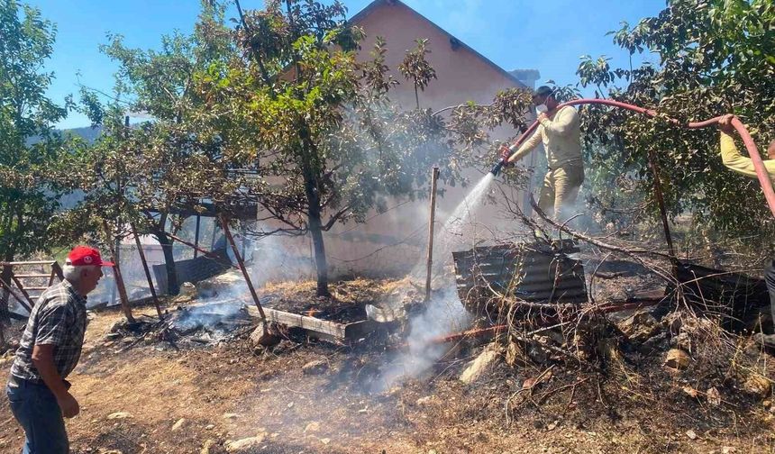 Alanya'da zirai alan yangınında 4 dönüm alan zarar gördü