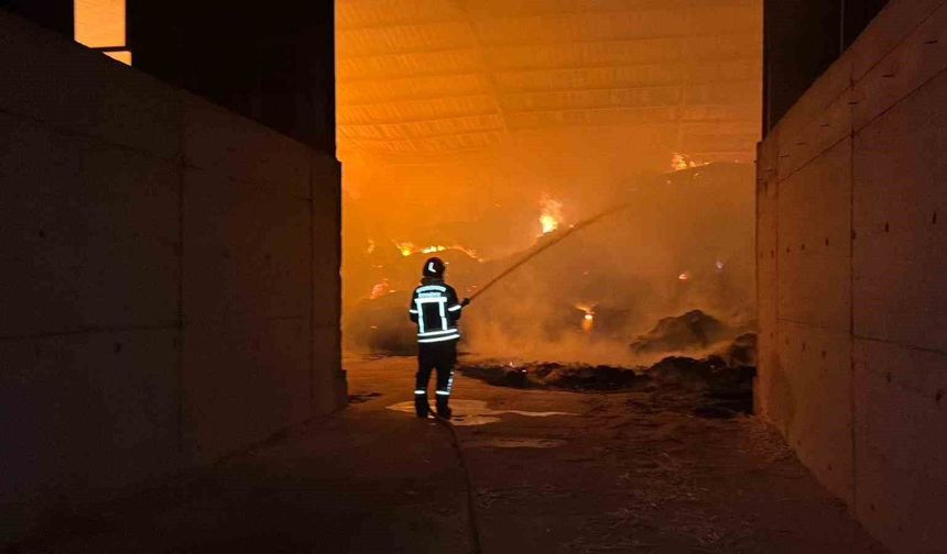 Burdur'da çiftlik yangını