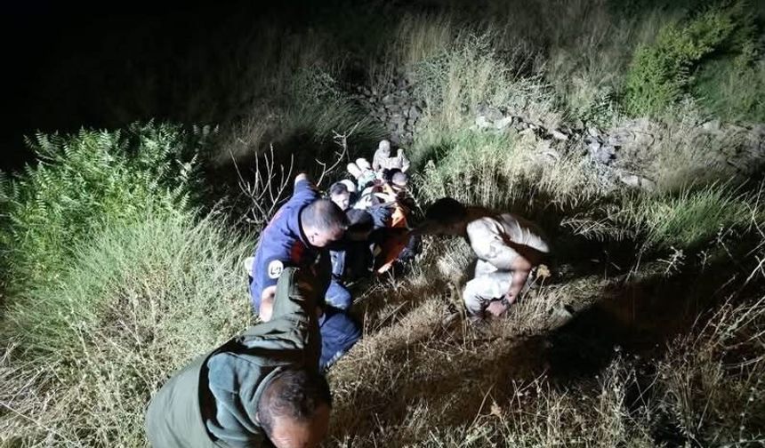Hassa'da yamaçtan düşen vatandaş kurtarıldı