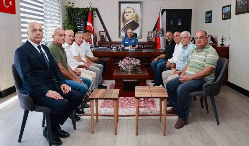 Mersin Emniyet Müdüründen emekli polislere veda
