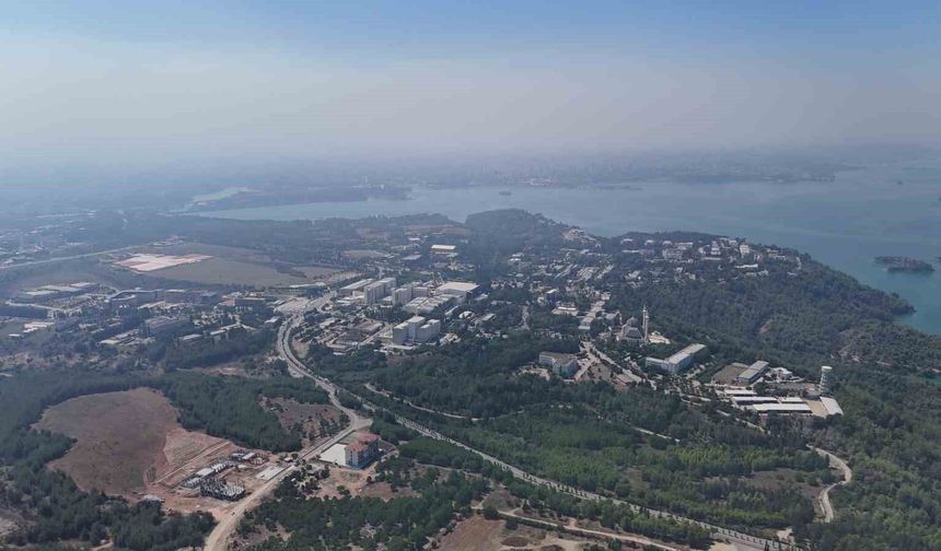 Adana'daki orman yangını uydudan bile görünüyor