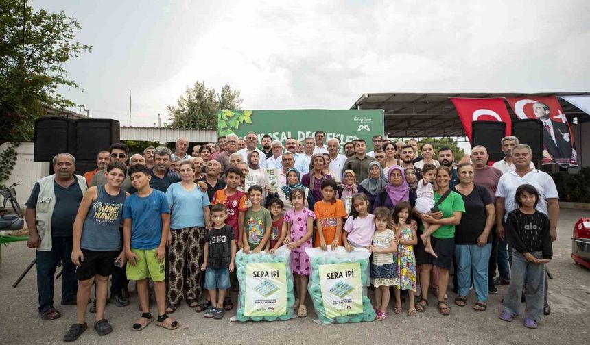 Mersin Büyükşehir Belediyesinden üreticiye nefes aldıran tarımsal destek